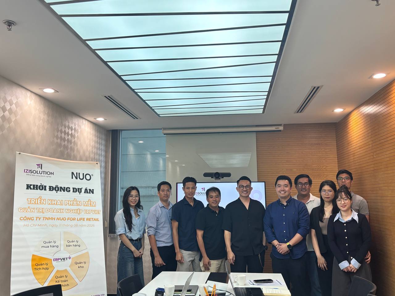 Khởi động dự án triển khai phần mềm quản lý bán hàng thực phẩm chức năng iziPOS tại Công ty TNHH NUO For Life Retail