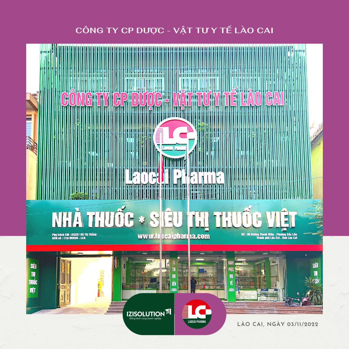 Công ty Cổ phần Dược – Vật tư y tế Lào Cai (LaoCai Pharma), doanh nghiệp ứng dụng phần mềm quản lý chuỗi nhà thuốc iziPOS
